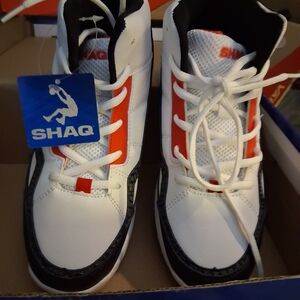 Kids High-Top Sneakers - White and Red